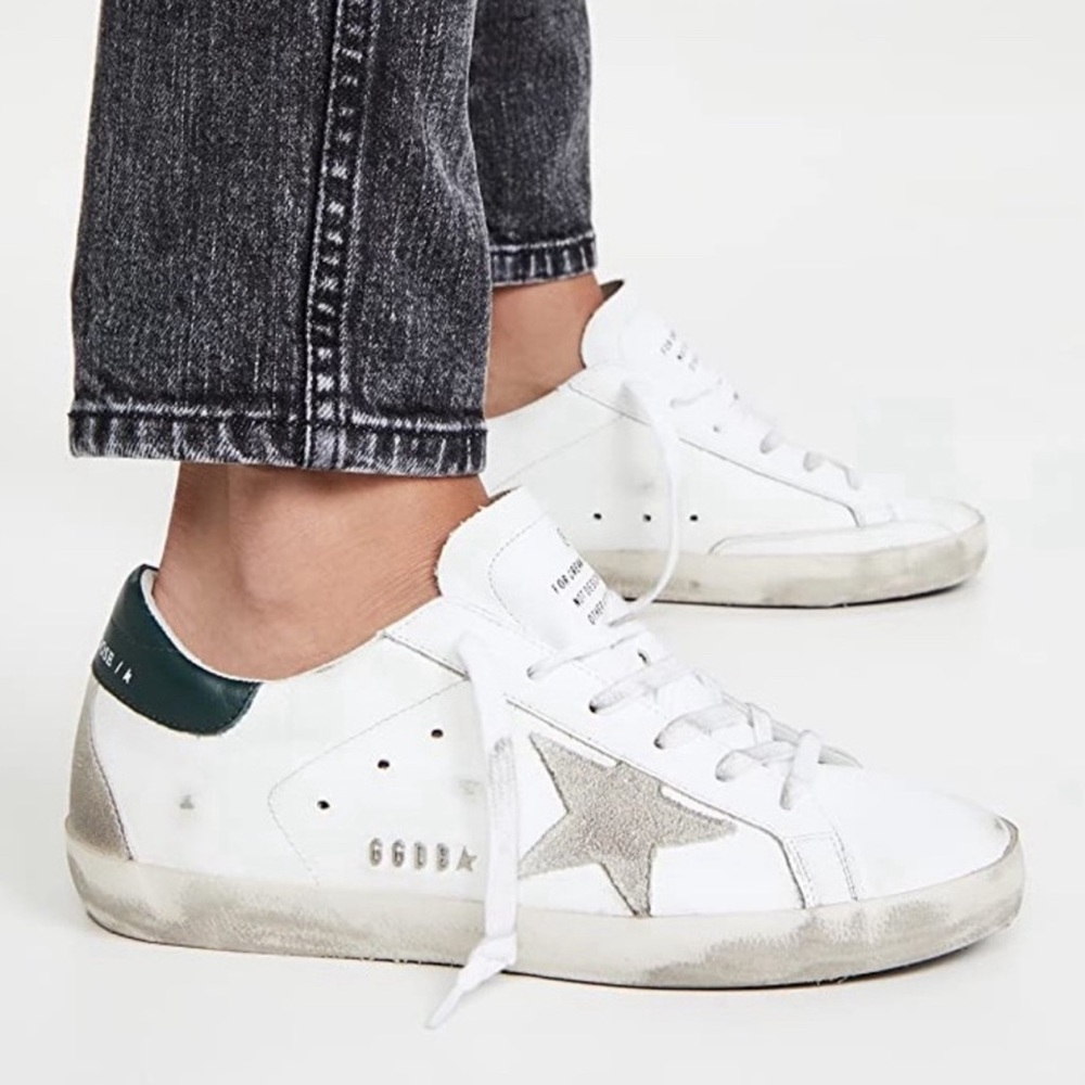 Golden Goose Superstar Sneakers - Like New - Black/Cream - Size 40